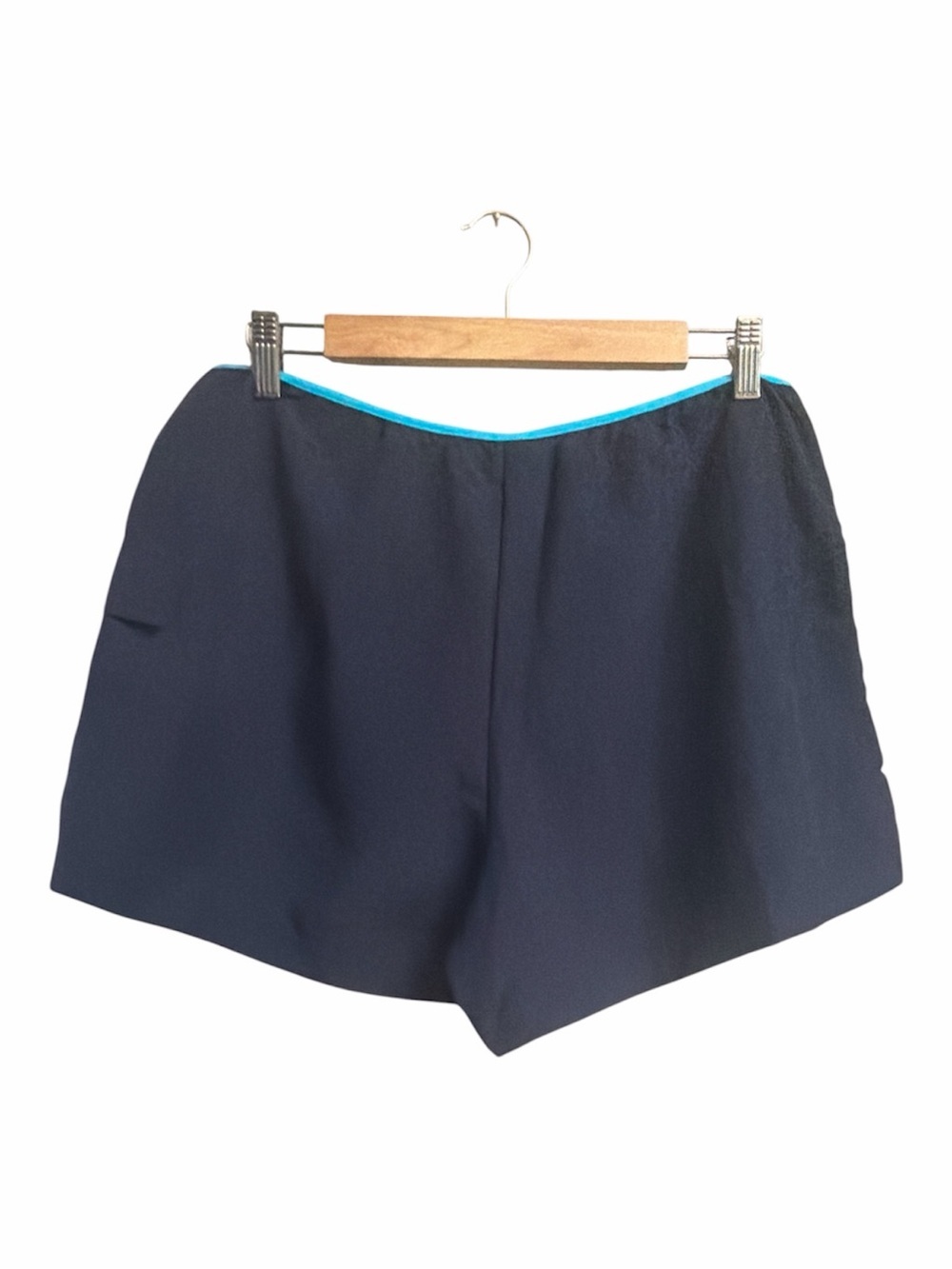 Mossimo Supply Co. Navy Shorts with Turquoise Trim, women XL - Picture 2 of 7